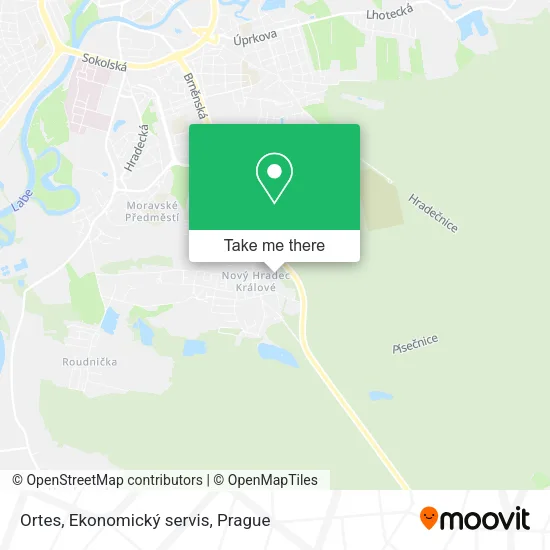 Карта Ortes, Ekonomický servis