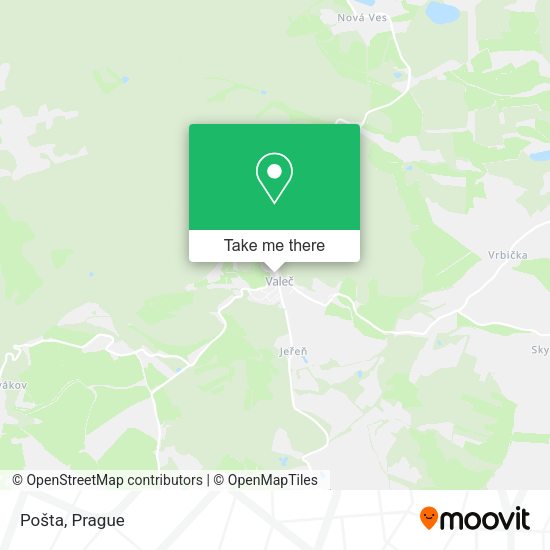 Карта Pošta