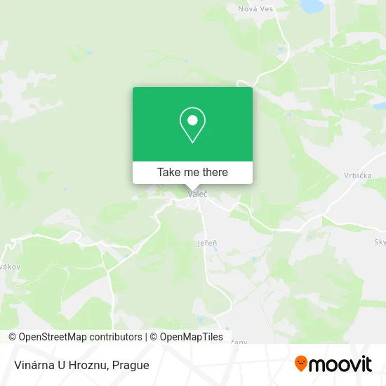Карта Vinárna U Hroznu