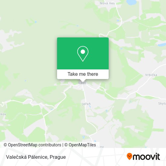 Карта Valečská Pálenice