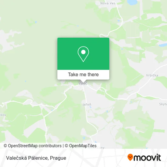 Карта Valečská Pálenice