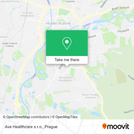 Карта Ave Healthcare s.r.o.