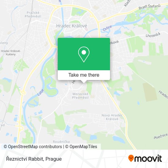Карта Řeznictví Rabbit