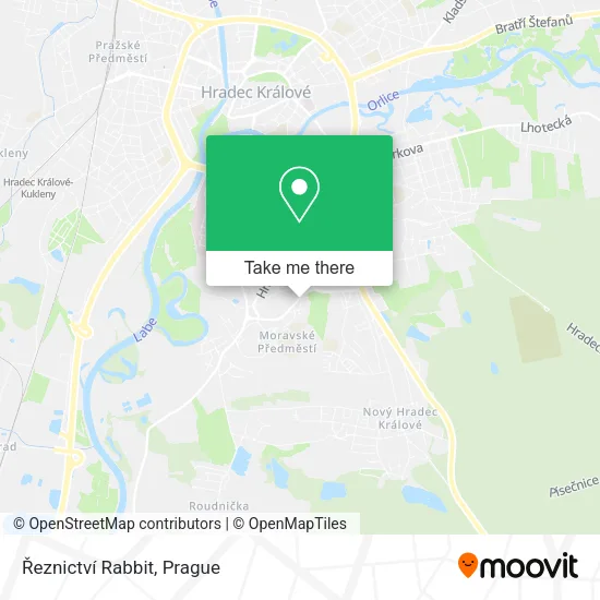 Карта Řeznictví Rabbit