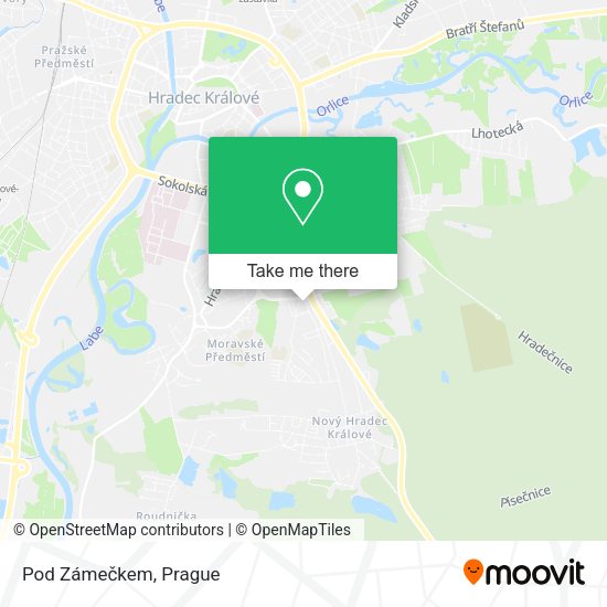 Карта Pod Zámečkem