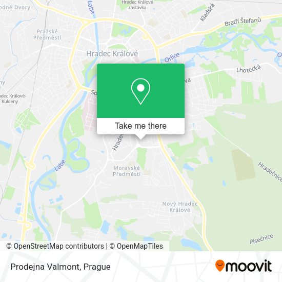 Карта Prodejna Valmont