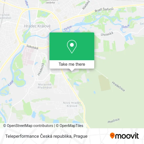 Карта Teleperformance Česká republika