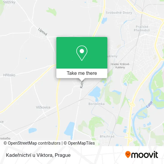 Карта Kadeřnictví u Viktora