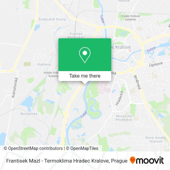 Карта Frantisek Mazl - Termoklima Hradec Kralove
