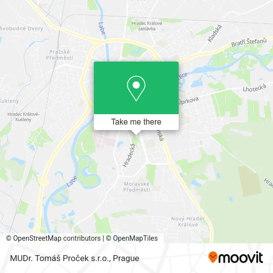 Карта MUDr. Tomáš Proček s.r.o.
