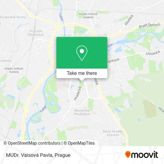 Карта MUDr. Vaisová Pavla