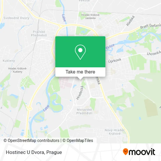Карта Hostinec U Dvora