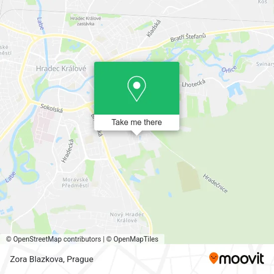 Карта Zora Blazkova