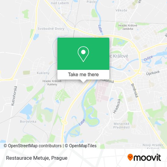 Карта Restaurace Metuje