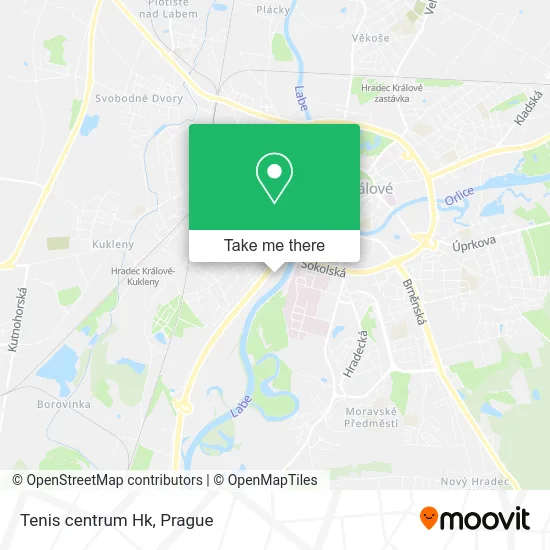 Карта Tenis centrum Hk