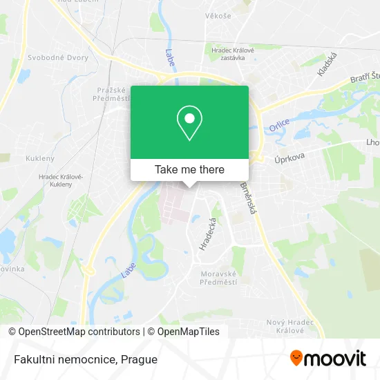 Fakultni nemocnice map