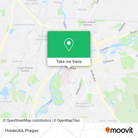 Карта Hradecká