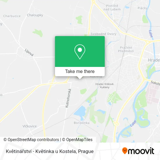 Květinářství - Květinka u Kostela map