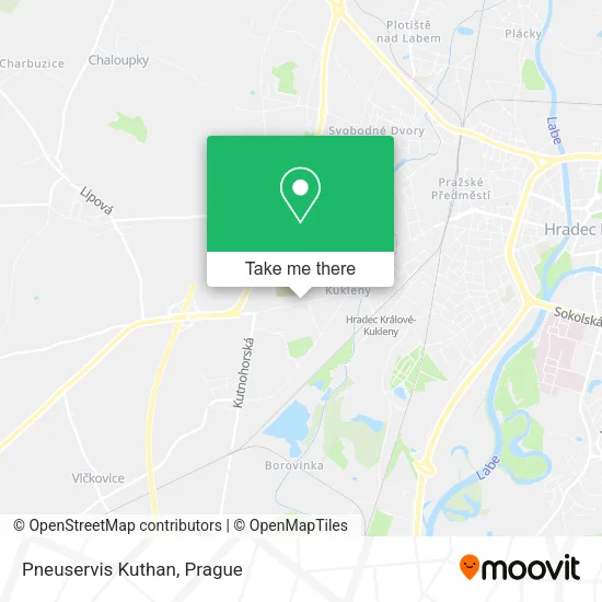 Карта Pneuservis Kuthan