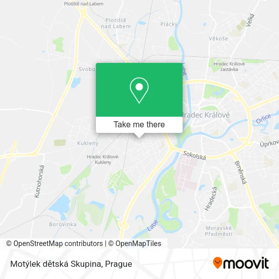 Карта Motýlek dětská Skupina