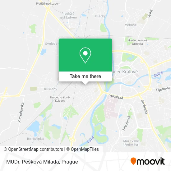 Карта MUDr. Pešková Milada