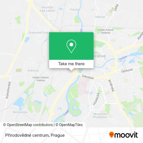 Карта Přírodovědné centrum