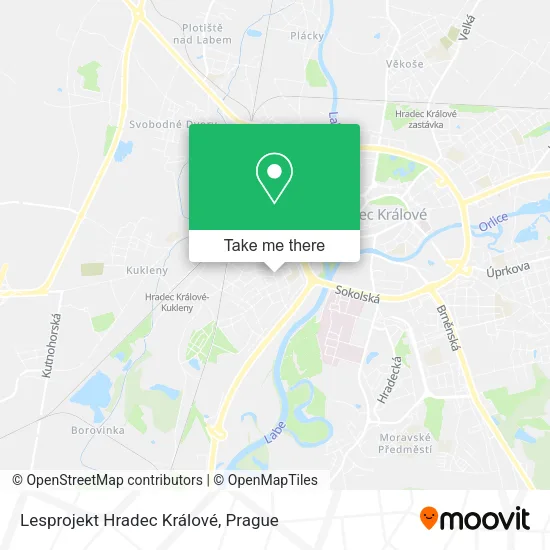 Карта Lesprojekt Hradec Králové