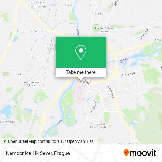 Карта Nemocnice Hk Sever