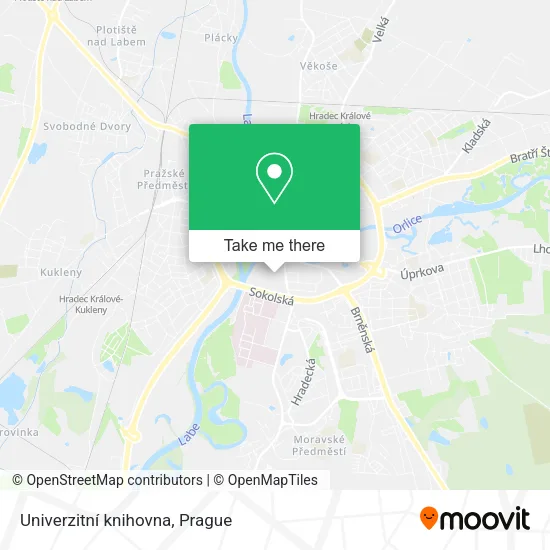 Карта Univerzitní knihovna