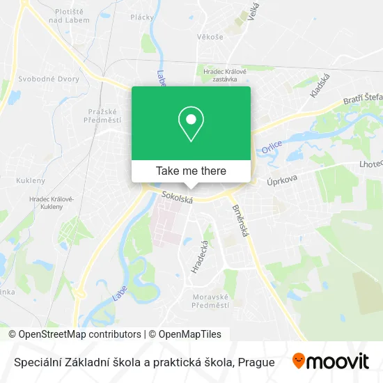 Карта Speciální Základní škola a praktická škola