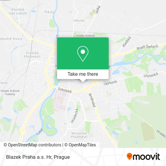 Карта Blazek Praha a.s. Hr