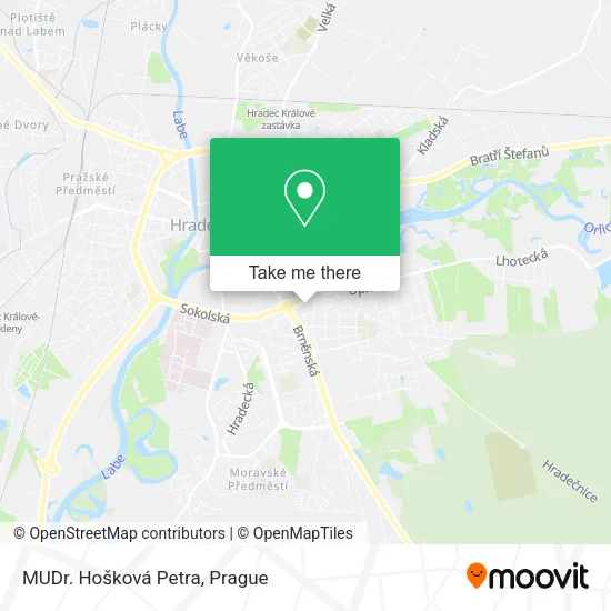 Карта MUDr. Hošková Petra