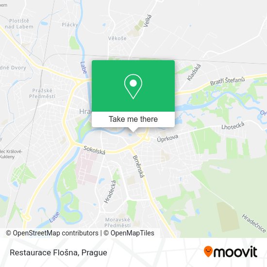 Карта Restaurace Flošna