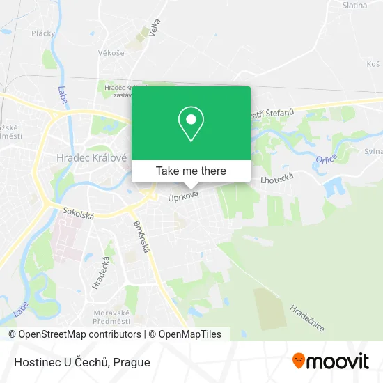 Карта Hostinec U Čechů