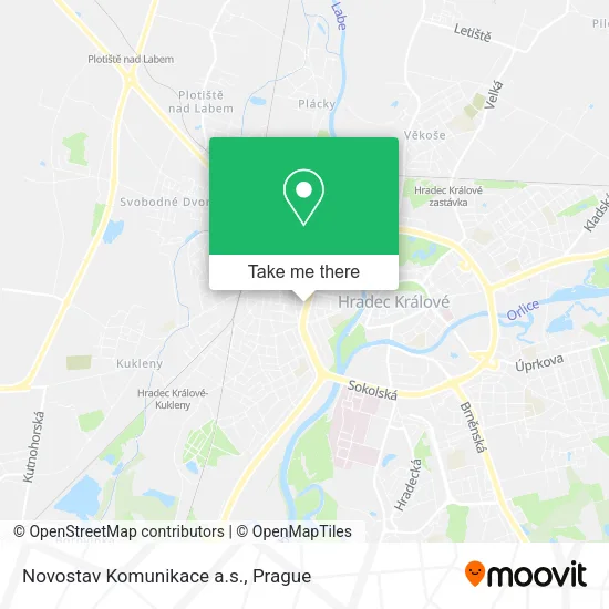 Карта Novostav Komunikace a.s.