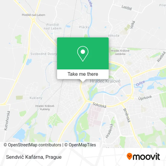 Карта Sendvič Kafárna