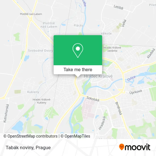 Карта Tabák noviny