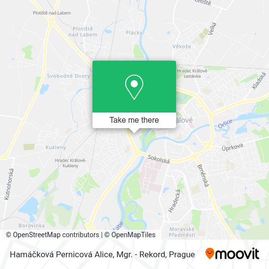 Карта Hamáčková Pernicová Alice, Mgr. - Rekord