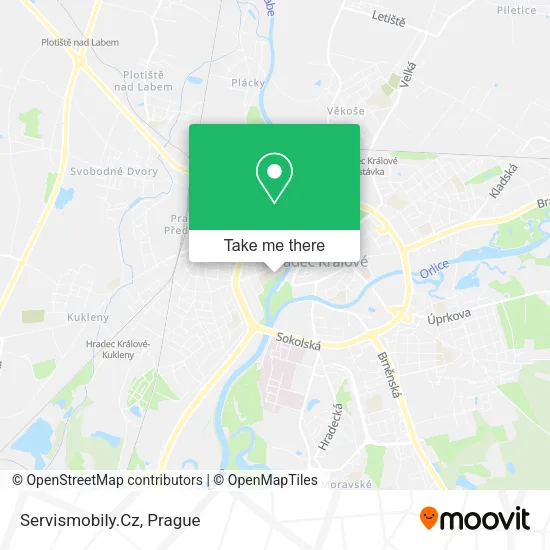 Карта Servismobily.Cz