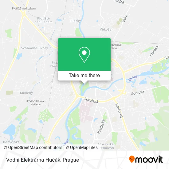 Карта Vodní Elektrárna Hučák