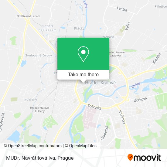 Карта MUDr. Navrátilová Iva