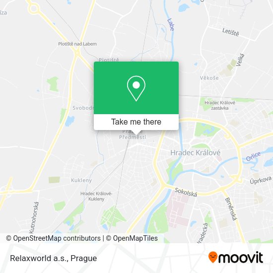Карта Relaxworld a.s.