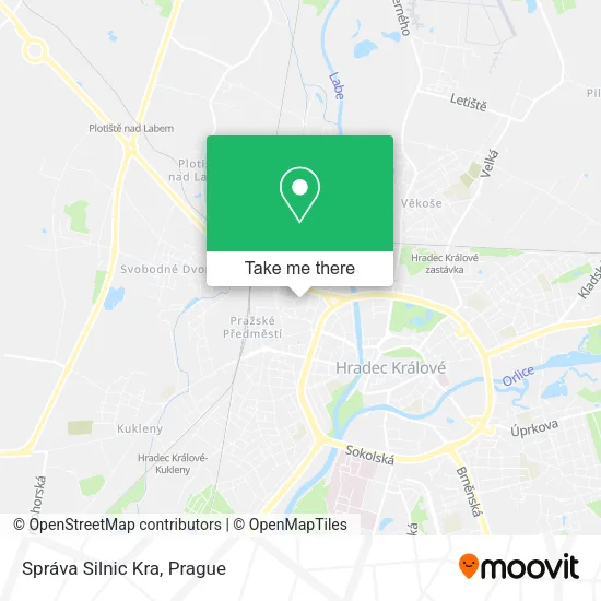 Карта Správa Silnic Kra