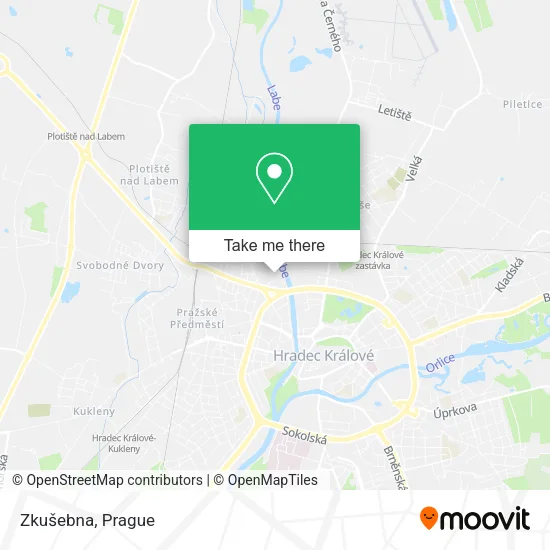 Карта Zkušebna