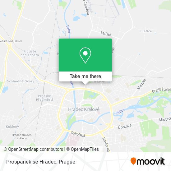 Карта Prospanek se Hradec