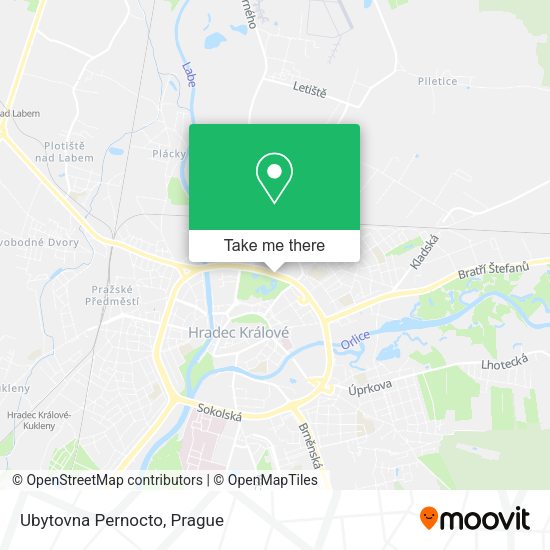 Карта Ubytovna Pernocto