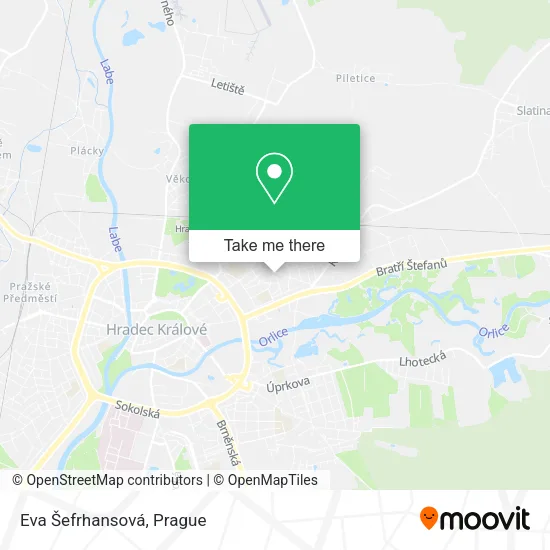Eva Šefrhansová map