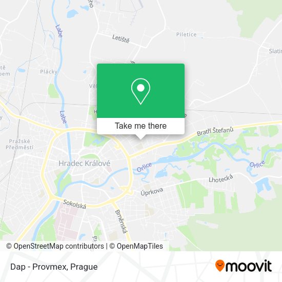 Dap - Provmex map