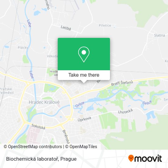 Карта Biochemická laboratoř
