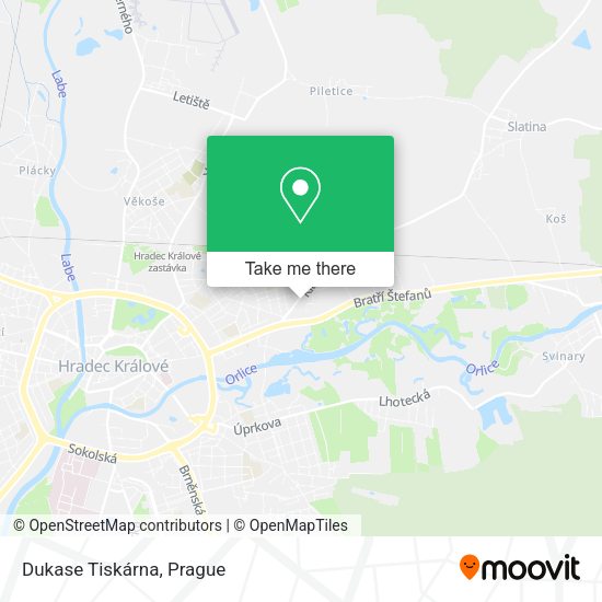 Карта Dukase Tiskárna
